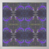 Poster Jardin Floral Violet (Devant)