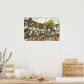 Poster Jardin Formel d'Architecture Vintage Cottage Angla (Cuisine)