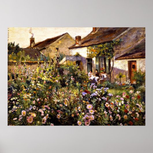 Poster Jardin français - une peinture d'Otto Stark (Devant)