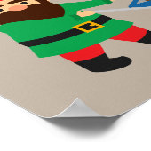 Poster Jardin gnome joli thème de jardinage (Coin)