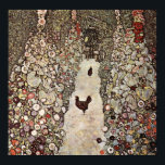 Poster Jardin Gustav Klimt Avec Coqs<br><div class="desc">Des coqs dans un jardin de Gustav Klimt.</div>