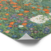 Poster Jardin Gustav Klimt Avec Fleurs De Soleil Original (Coin)