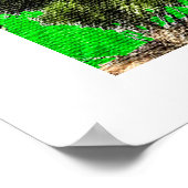 Poster Jardin intérieur : Silhouette afrocentrique (Coin)