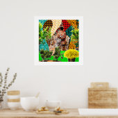 Poster Jardin intérieur : Silhouette afrocentrique (Cuisine)