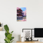 Poster Jardin japonais du Temple (Bureau à domicile)