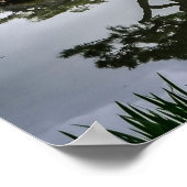 Poster Jardin japonais pittoresque du pavillon doré (Coin)