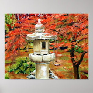 Poster Jardin japonais pittoresque St Louis Missouri