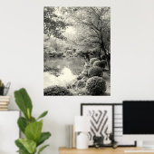 Poster Jardin japonais Pond (Bureau à domicile)