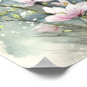 Poster Jardin japonais traditionnel au printemps (Coin)