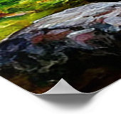 Poster Jardin Japonais Traditionnel Aux Fleurs De Cerisie (Coin)