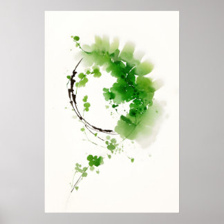 Poster Jardin japonais zen