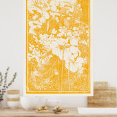 Poster Jardin jaune (Cuisine)