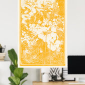 Poster Jardin jaune (Bureau à domicile)