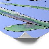 Poster Jardin Jaune violet Daffodique (Coin)