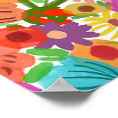 Poster Jardin Joyeux en Fleur (Coin)