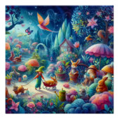 Poster Jardin lunaire (Devant)