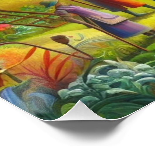 Poster Jardin lunaire (Coin)