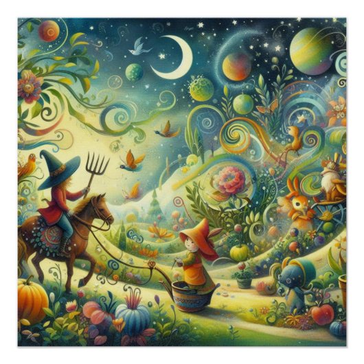 Poster Jardin lunaire (Devant)