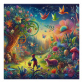 Poster Jardin lunaire (Devant)