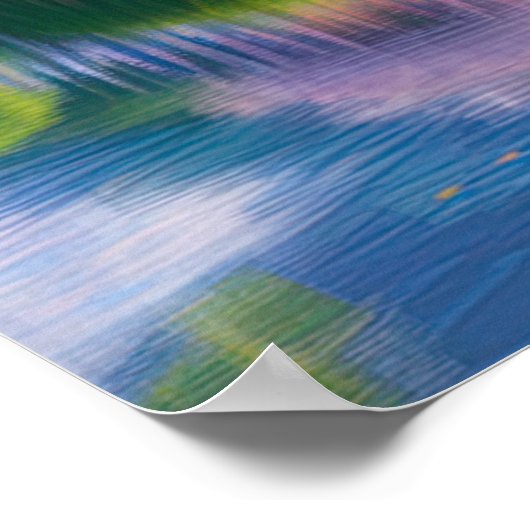 Poster Jardin luxuriant avec un superbe Sakura Tree (Coin)