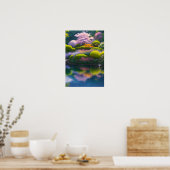 Poster Jardin luxuriant avec un superbe Sakura Tree (Cuisine)