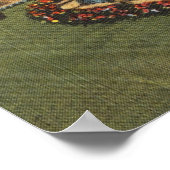 Poster Jardin magnifique à Savannah GA Art Carte postale (Coin)