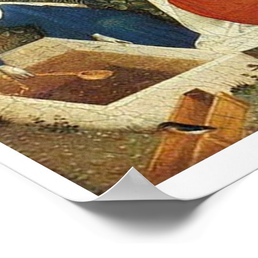 Poster Jardin médiéval d'Eden (Coin)