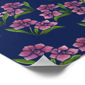 Poster Jardin Motif orchidée d'art orchidées (Coin)