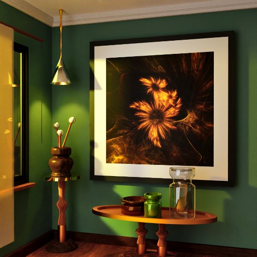 Poster Jardin mystique Art Abstrait