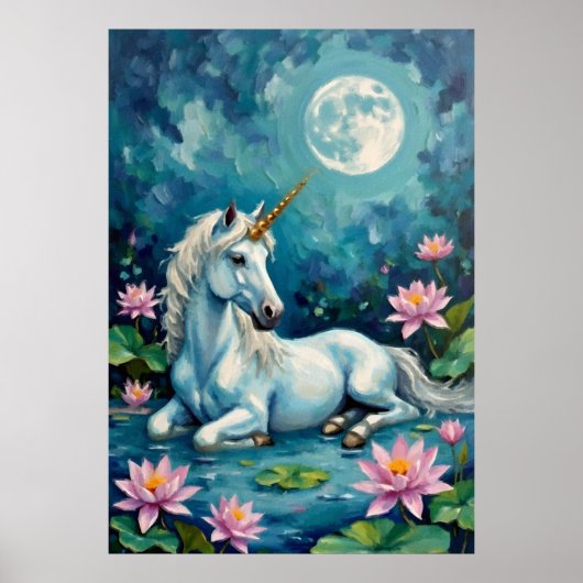 Poster Jardin mystique de la licorne (Devant)