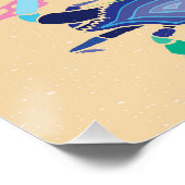 Poster Jardin océanique crabe bleu 20" x 26,67" (Coin)