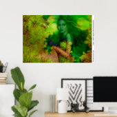 Poster Jardin paradisiaque (Bureau à domicile)