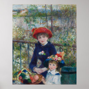 Poster Jardin paysager des sœurs Renoir Cottagecore