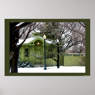 Poster Jardin public vert