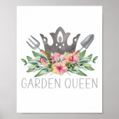 Poster Jardin Queen Boho Watercolor Gardener (Devant)