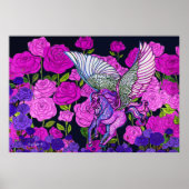 Poster Jardin rose (Devant)