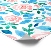 Poster Jardin rose 2 (Coin)