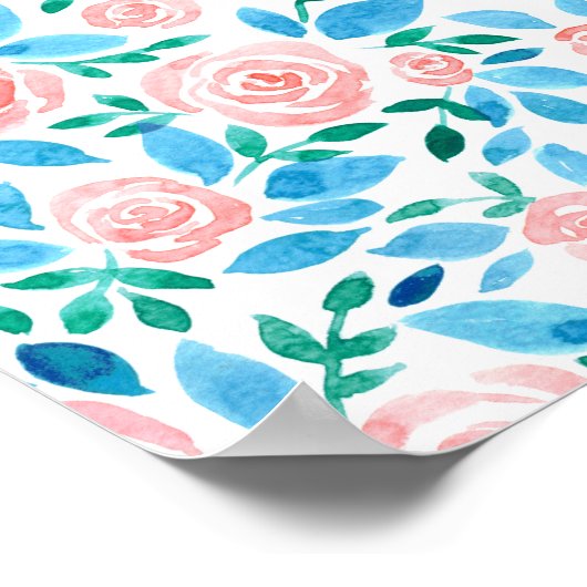 Poster Jardin rose 2 (Coin)