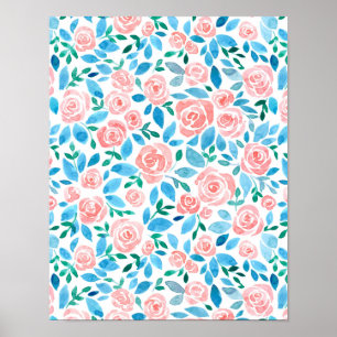 Poster Jardin rose 2