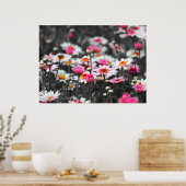 Poster Jardin rose noir Monochrome (Cuisine)