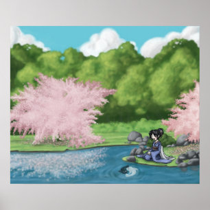 Poster Jardin Sakura