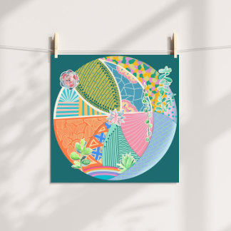 Poster Jardin Succulent