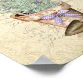 Poster Jardin Terracotta Pot Lavande Française (Coin)