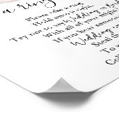 Poster Jardin Thé Mettre une bague sur It Fête des mariée (Coin)