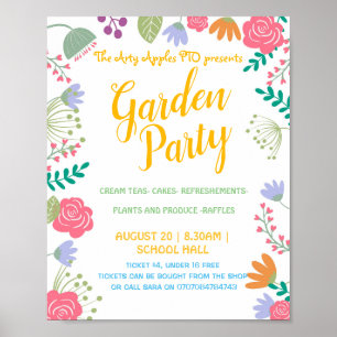Poster Jardin thème été
