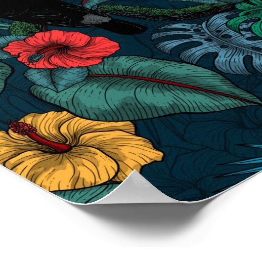 Poster Jardin toucan 2 (Coin)
