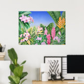 Poster Jardin tropical (Bureau à domicile)