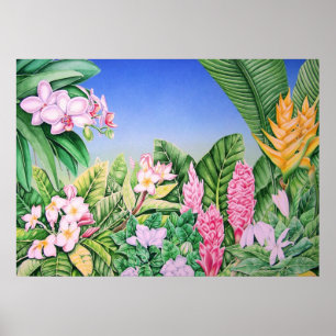 Poster Jardin tropical