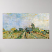 Poster Jardin végétal à Montmartre par Vincent van Gogh (Devant)