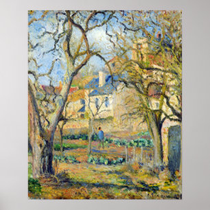 Poster Jardin végétal Camille Pissarro